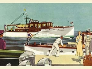 48' and 45' Twin Screw Cruisers by Douglas Donald - Art Print