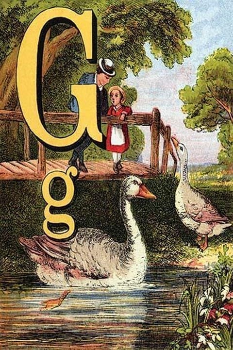 G for the Goose that Swims in the Pond by Edmund Evans - Art Print
