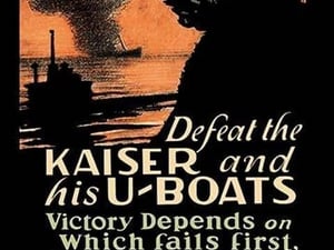 Defeat the Kaiser and His U-Boats - Eat Less Wheat - Art Print