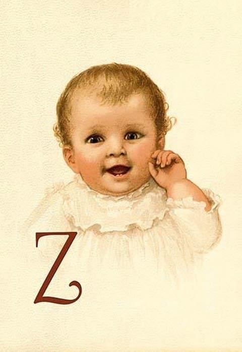 Baby Face Z by Ida Waugh - Art Print