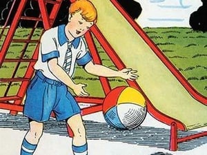 Ball Play in the Playground by Julia Letheld Hahn - Art Print