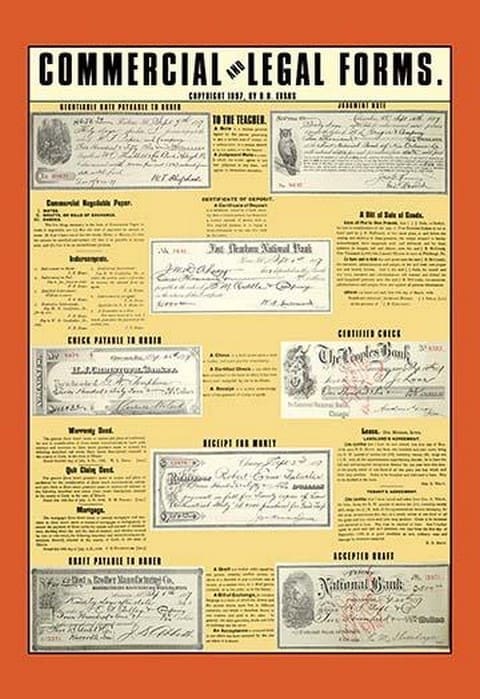 Commercial and Legal by R.O. Evans - Art Print