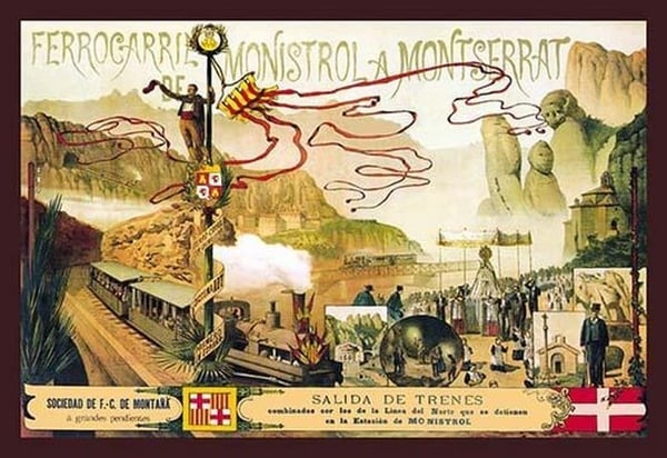 Ferrocaril de Monistrol a Montserrat by J. Ottmann - Art Print