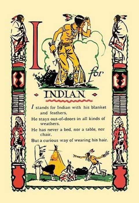 I for Indian by Tony Sarge - Art Print