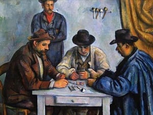 The Card Players by Paul Cezanne - Art Print