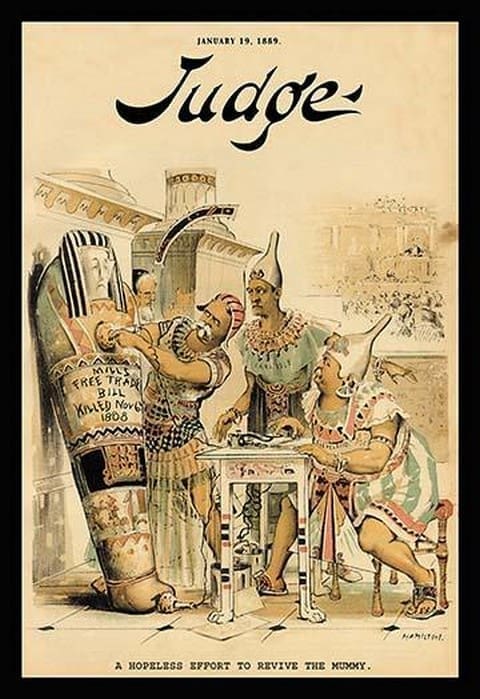 Judge Magazine: A Hopeless Effort to Revive the Mummy by Grant Hamilton - Art Print