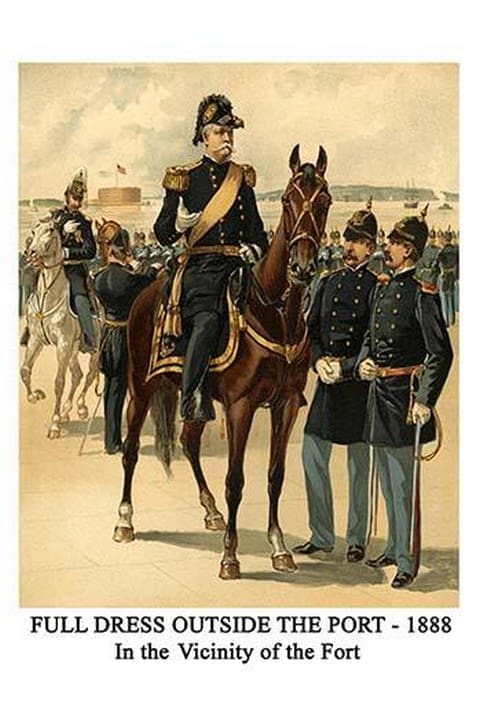 Full Dress Outside The Port - 1888 - In The Vicinity Of The Fort By Henry Alexander Ogden - Art Print
