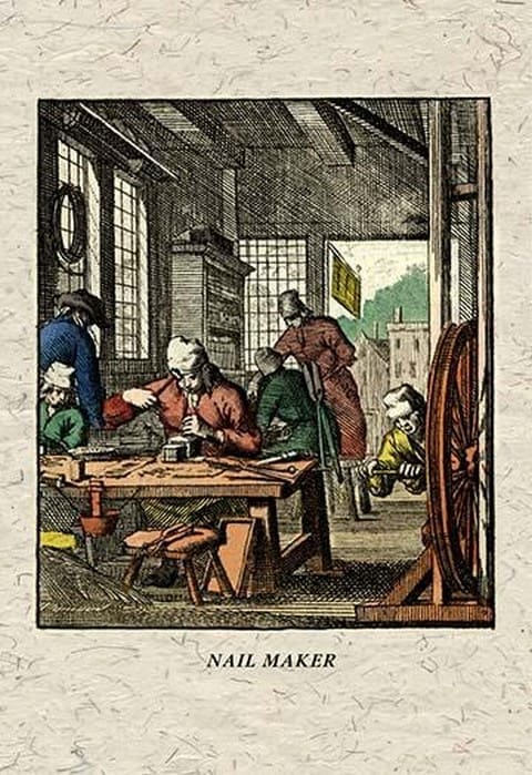 Nail Maker by J. A. C. Lohr - Art Print