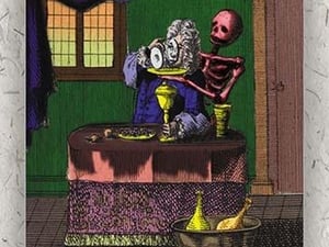 Death Feeding the King - Art Print