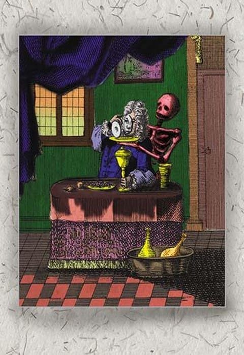 Death Feeding the King - Art Print