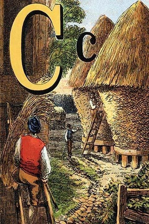C for the Corn that stands in the Stack by Edmund Evans - Art Print