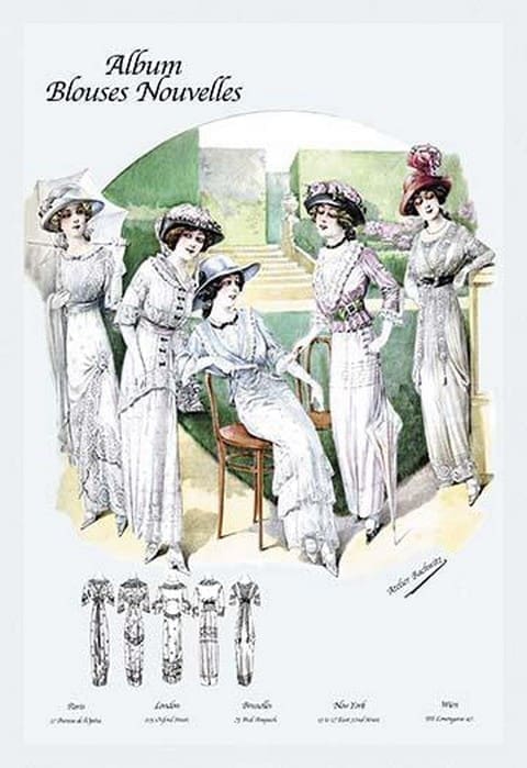 Album Blouses Nouvelles: Leisure on the Lawn by Atelier Bachroitz - Art Print