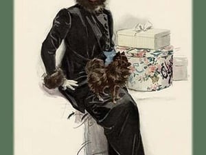 My Lady Waits by Harrison Fisher - Art Print