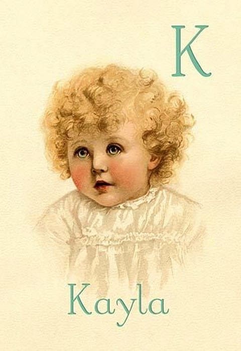 K for Kayla by Ida Waugh - Art Print