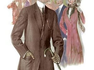 3 Button Sack For A Walk - Art Print