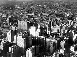 Philadelphia Cityscape #2 by FREE LIBRARY OF PHILADELPHIA - Art Print