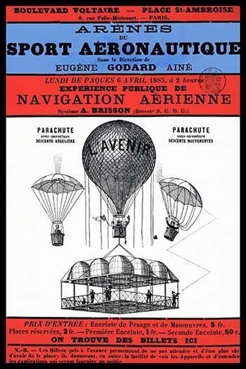 Broadside Announcement of a Balloon Ascension #3 - Art Print