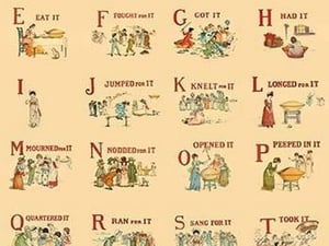 Kate Greenaway's ABC's by Kate Greenaway - Art Print