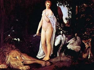 Fable by Gustav Klimt - Art Print