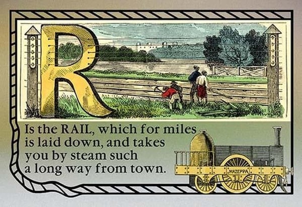 R is the Rail - Art Print