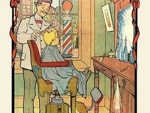 The Barber by H.O. Kennedy - Art Print