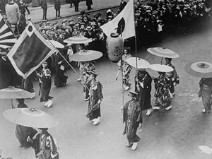 Salvation Army Parade down the Streets of Tokyo - Art Print