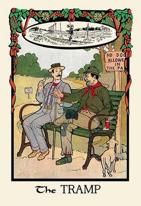The Tramp by H.O. Kennedy - Art Print