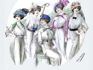 Album Blouses Nouvelles: Five Fancy Hats by Atelier Bachroitz - Art Print