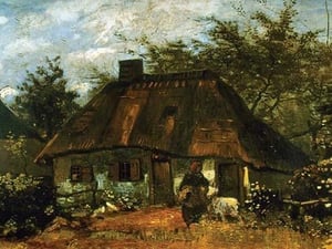 Cottage by Vincent van Gogh - Art Print