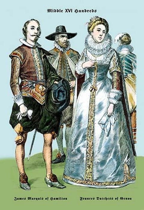 James Marquis of Hamilton and Francis Dutchess of Genoa by Richard Brown - Art Print