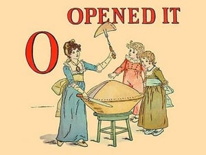 O - Opened It by Kate Greenaway - Art Print