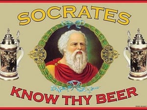 Know Thy Beer - Socrates by Wilbur Pierce - Art Print