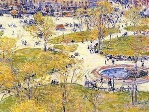 Union Square in Spring by Frederick Childe Hassam - Art Print