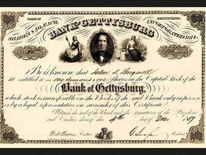 Bank of Gettysburg - Art Print