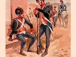 1802-1810 Infantry and Artillery by Henry Alexander Ogden - Art Print