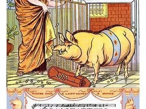There Was a Lady Loved a Swine by Walter Crane - Art Print