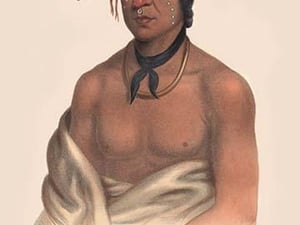 Wesh Cut; A Chippewah Chief) by Mckenney & Hall - Art Print