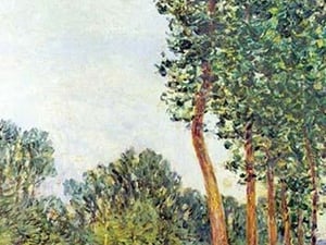 Banks of the Loing in Moret by Alfred Sisley - Art Print