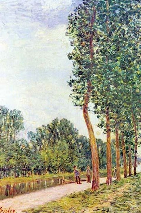 Banks of the Loing in Moret by Alfred Sisley - Art Print