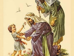 A Flower for Jesus by Charlotte Ware - Art Print