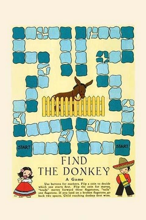 Find the Donkey by Elaine Ends - Art Print