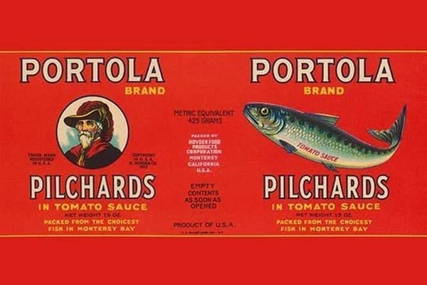 Portola Brand Pilchards - Art Print