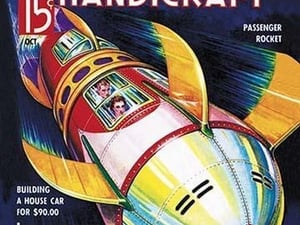 Mechanics and Handicraft: Passenger Rocket - Art Print