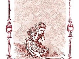 Through the Looking Glass: The Drums Began by John Tenniel - Art Print
