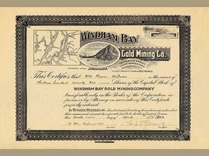 Windham Bay Gold Mining Company - Art Print