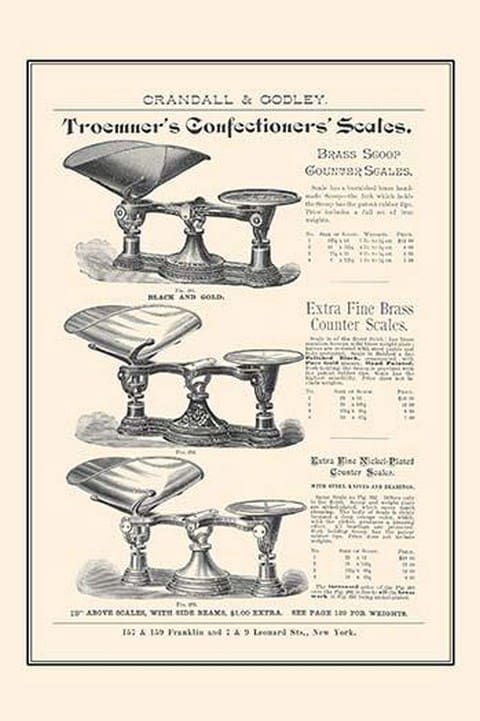 Troemners Confectioners Scales - Art Print