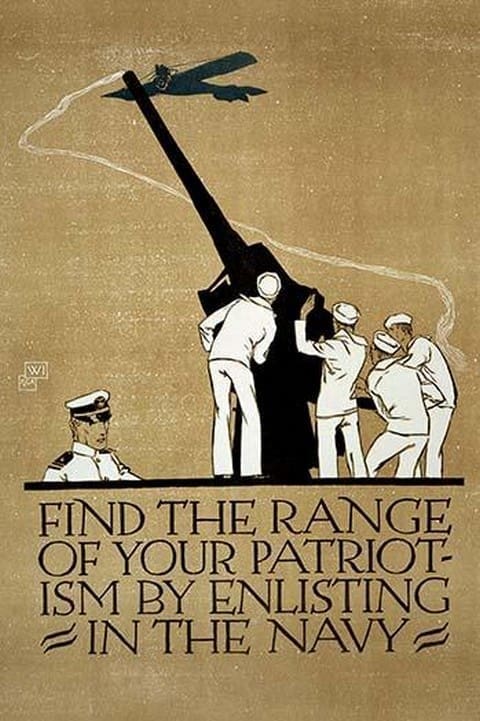 Find the range of your patriotism by enlisting in the Navy by Vjotech Preissig - Art Print