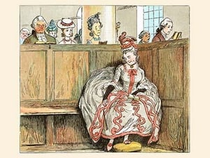 Mrs. Blaize always looked wonderful when she went to Church by Randolph Caldecott - Art Print
