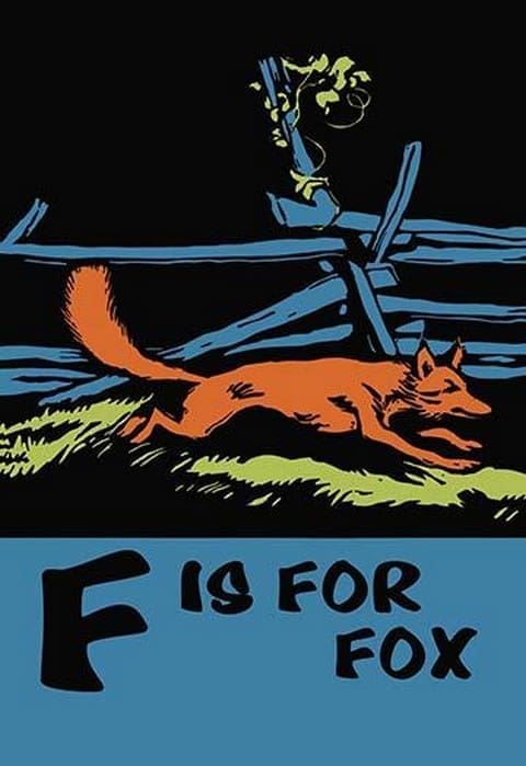 F is for Fox by Charles Buckles Falls - Art Print