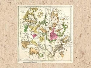 Constellations Including Scorpio by W. G. Evans - Art Print